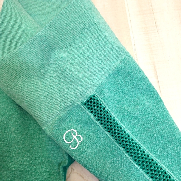 Bombshell Leggings Women's Medium Large Thigh High Green Seamless High Rise m/l - Picture 7 of 10